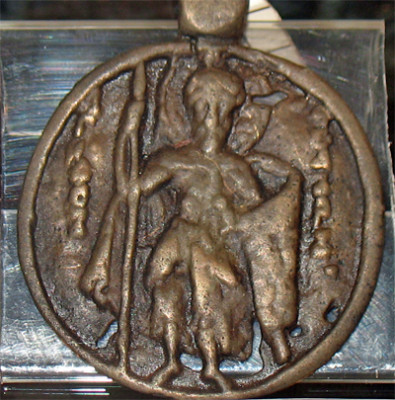 Ікона натільна «Св. Володимир». Київська Русь. XII-XIII ст.